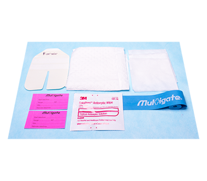 Multigate IV Starter Kit - with Tegaderm IV Dressing. Ctn of 200 Kits(06-198)
