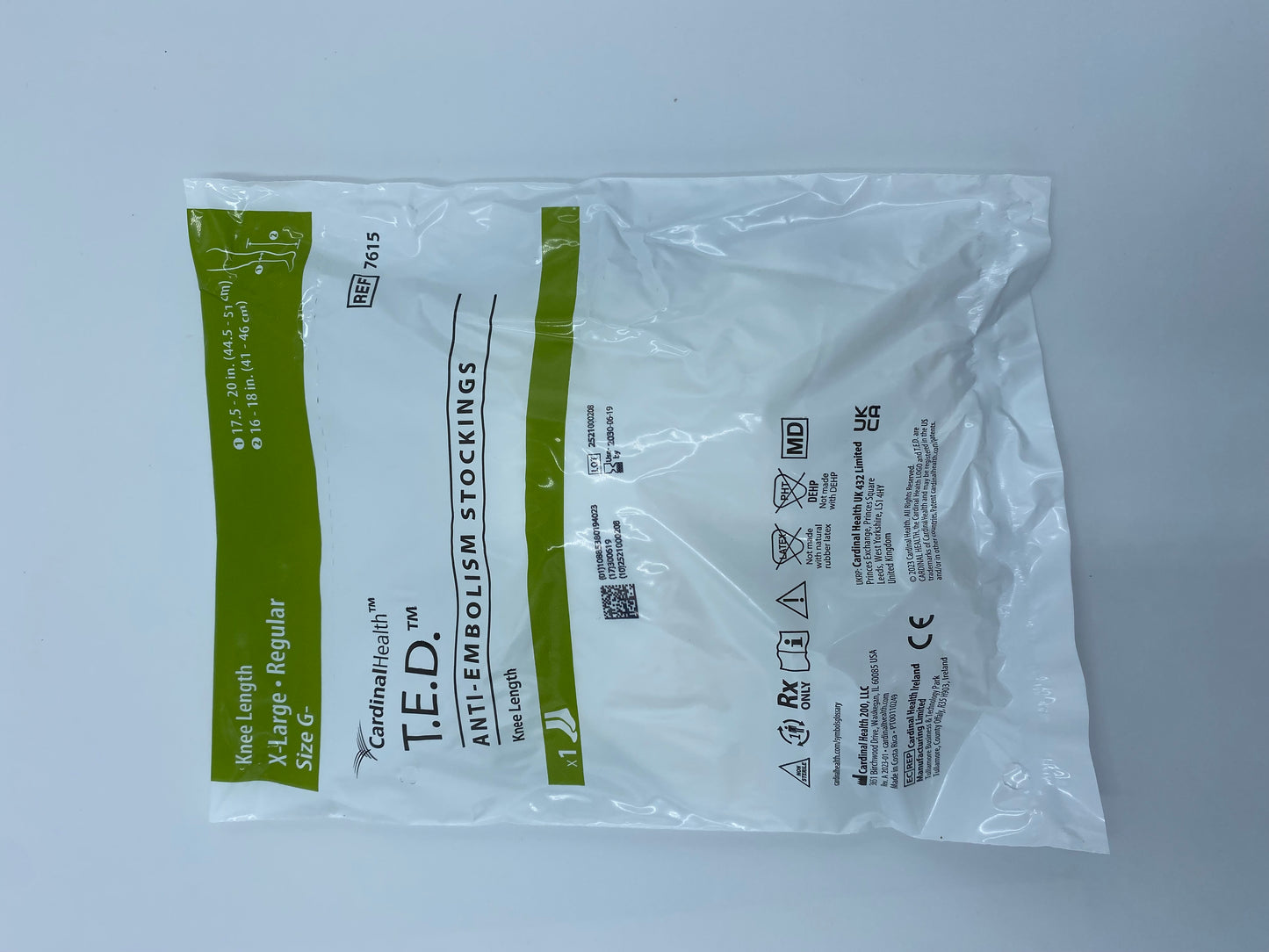 T.E.D.™ Compression Anti-Embolism Stockings 7615 G XLarge; Regular; Calf 44.5-51cm; Length 41-46cm