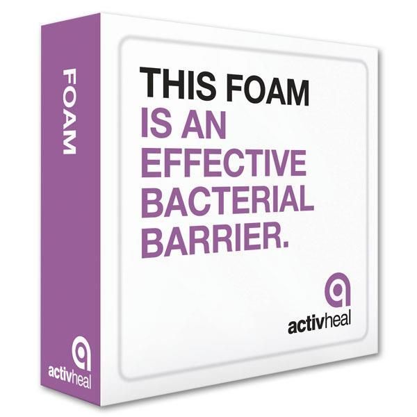 ActivHeal® Foam Adehsive (Size: 7.5 x 7.5cm, 10 x 10cm, 12.5 x 12.5cm, 15 x 15cm, 20 x 20cm) ADM10009112