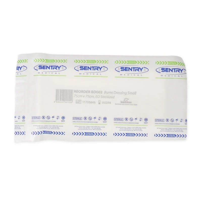 Sentry Medical Burns Dressing 75cm X 75cm. Sterile Each
