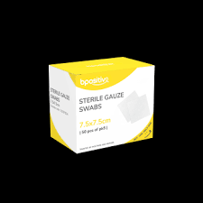 bpositive Sterile Gauze Square Swab Dispenser Pack (Size: 7.5cm x 7.5cm 5's. Pack Size: 50) BP010975DA