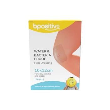 bpositive Waterproof Film Dressing (Size: 10cm x 12cm) BP020410BA