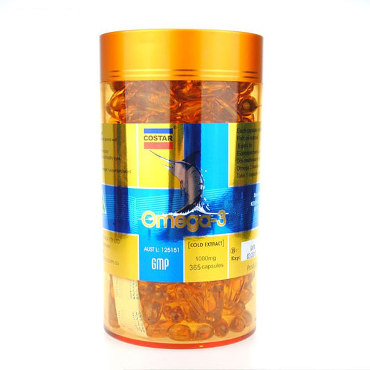 Costar Omega-3 1000mg (Pack of 100, 365 and 400 Caps)