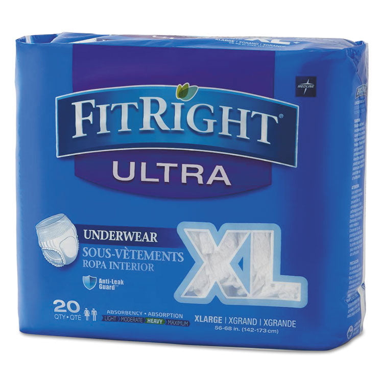 Medline FitRight Ultra Adult Incontinence Underwear.