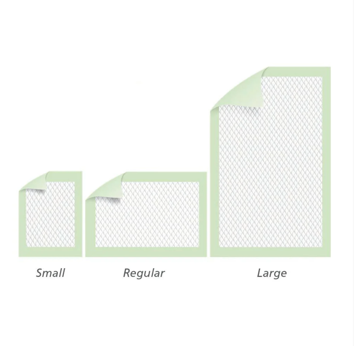 Haines Greeny® Eco Friendly Absorbent Compostable Underpad. Small Medium and Large Each.