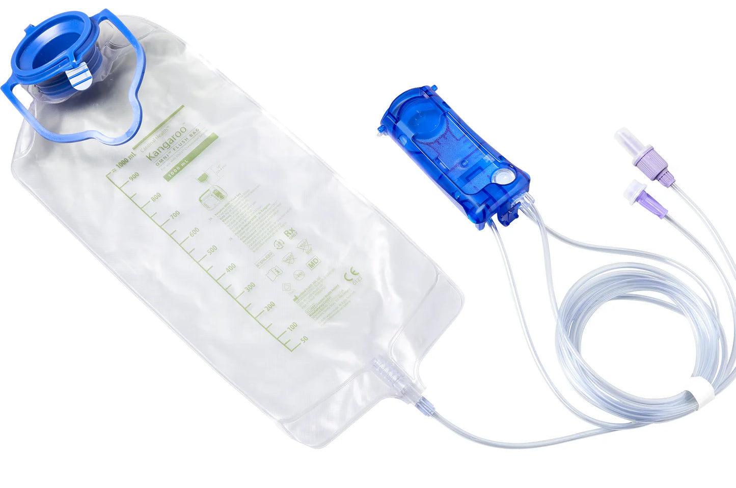 Kangaroo Omni Feeding plus Flush Bag. (500ml, 1000ml, Spike, Enplus Spike)