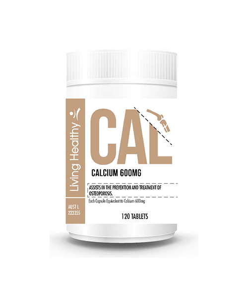 Living Healthy Calcium 600mg (Pack of 120 Tabs)