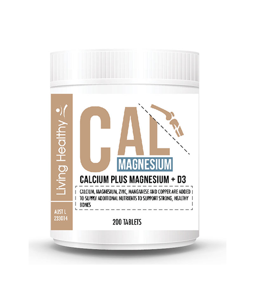 Living Healthy Calcium Plus Magnesium + D3 (Pack of 200 Tabs)