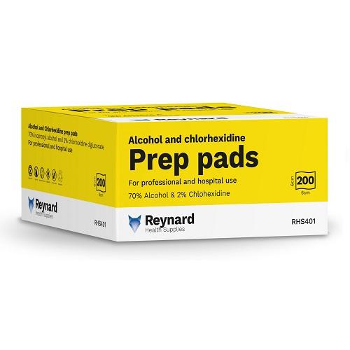 Haines Reynard Alcohol and Chlorhexidine Prep Pads-swabs