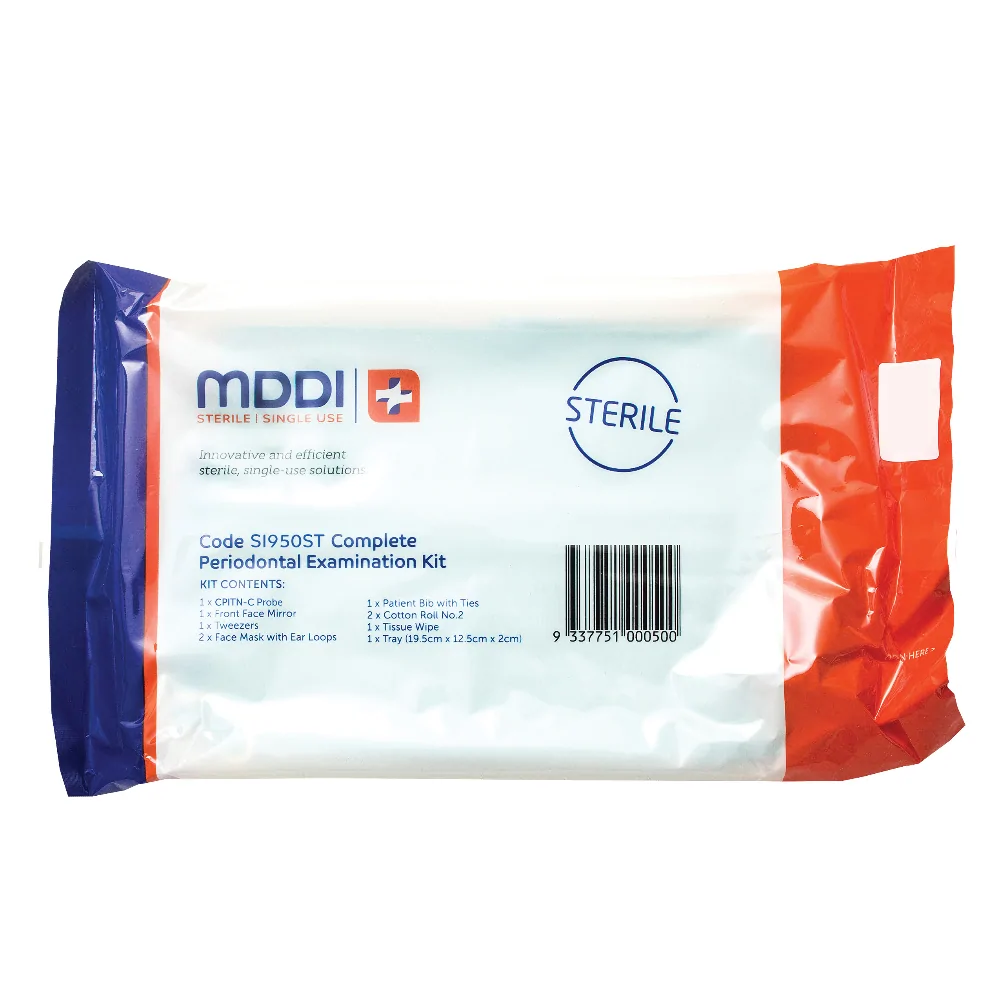 MDDI Complete Periodontal Examination Kit with CPITN-C Probe (Box of 25)