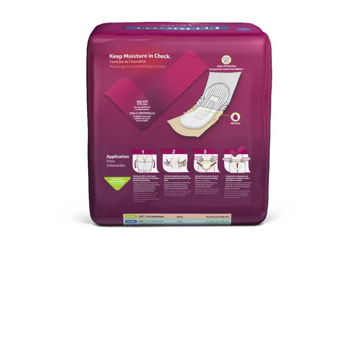 Medline FitRight Liners Extra One Size Fits All (Pack of 20)
