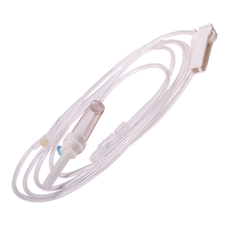 Infusion Set with 15um Filter Vented Chamber and Injection Site