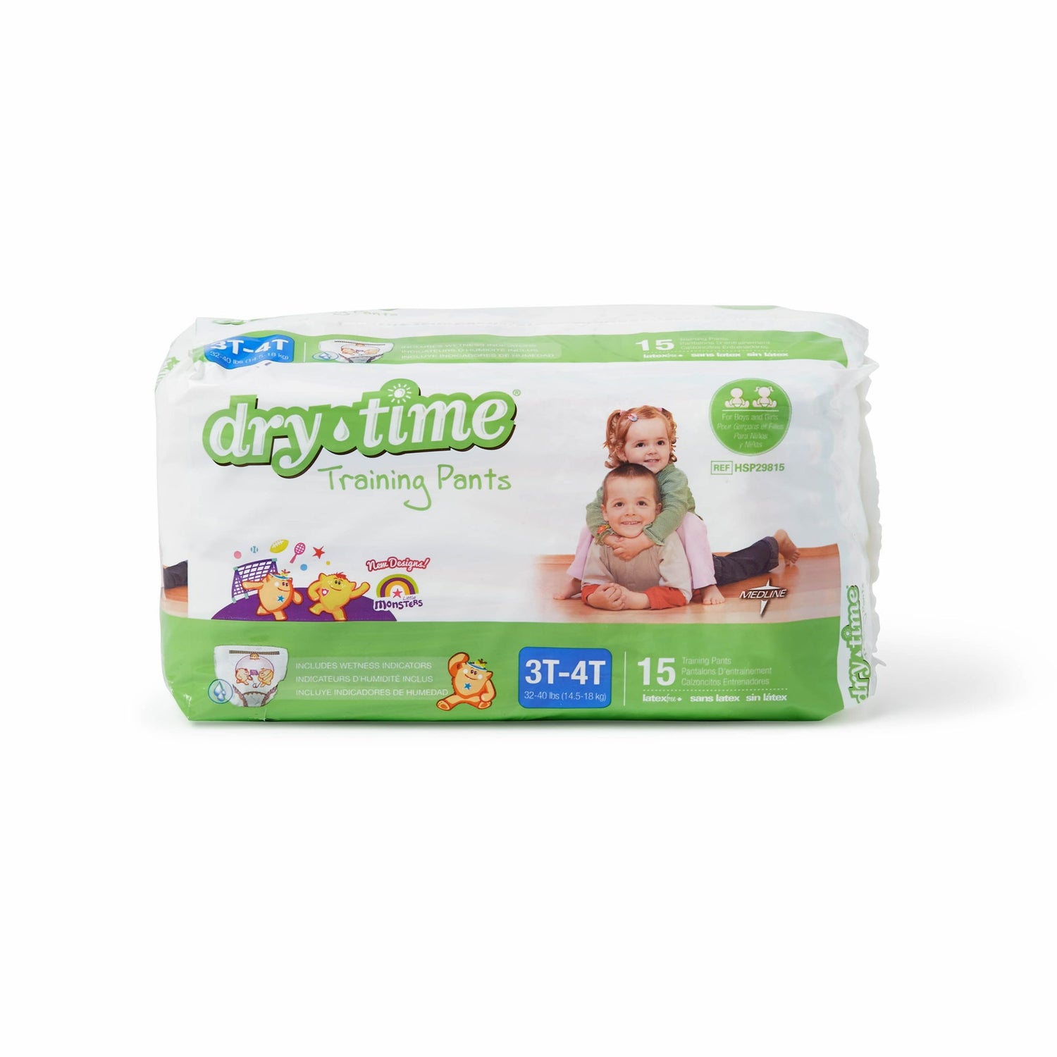 Medline Drytime Training Pants, Large, 3–4T, 32–40 lbs (15–19 kg) HSP29815