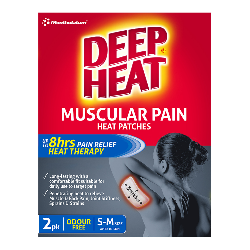 Deep Heat Muscular Pain Heat Patches Pack of 2