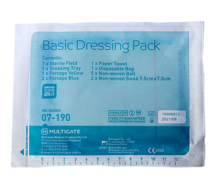 SmartTab® Basic Dressing Pack with Non-Woven Balls & Disposable Bag (Peel Pack)