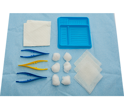 SmartTab® Basic Dressing Pack with Gauze Swabs and Cotton Balls - Inverted (Tear Pack)