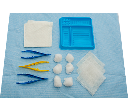 SmartTab® Basic Dressing Pack with Gauze Swabs and Cotton Balls - Inverted (Peel Pack)