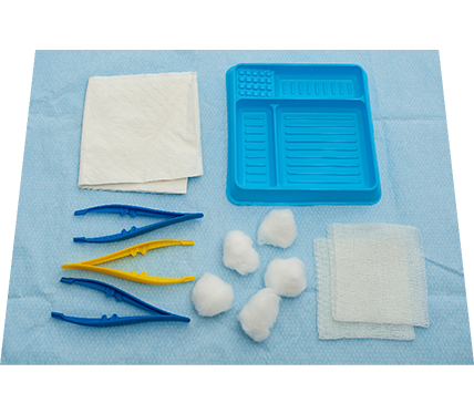 SmartTab® Basic Dressing Pack with Gauze Swabs and Cotton Balls (Peel Pack)