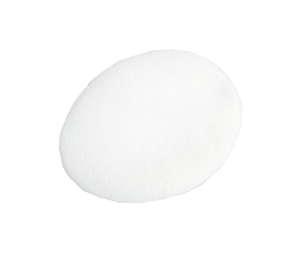 Eye Pad with Crimped Edges White