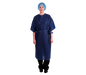 Short Sleeve Patient Gown Navy Blue