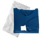 Minor Procedure Gown Pack with 1 Towel Navy Blue