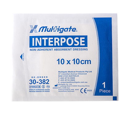 Interpose® Non-Adherent Dressing White, 10cm x 10cm