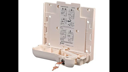 BD® Sharps Container Locking Wall Bracket, 5.4 qt, patient room, light beige Each