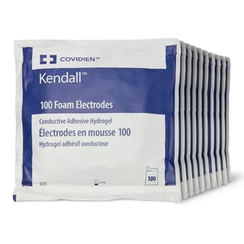 Covidien Kendall™ 100 Foam Electrodes, Conductive Adhesive Hydrogel. Pack Size (100)