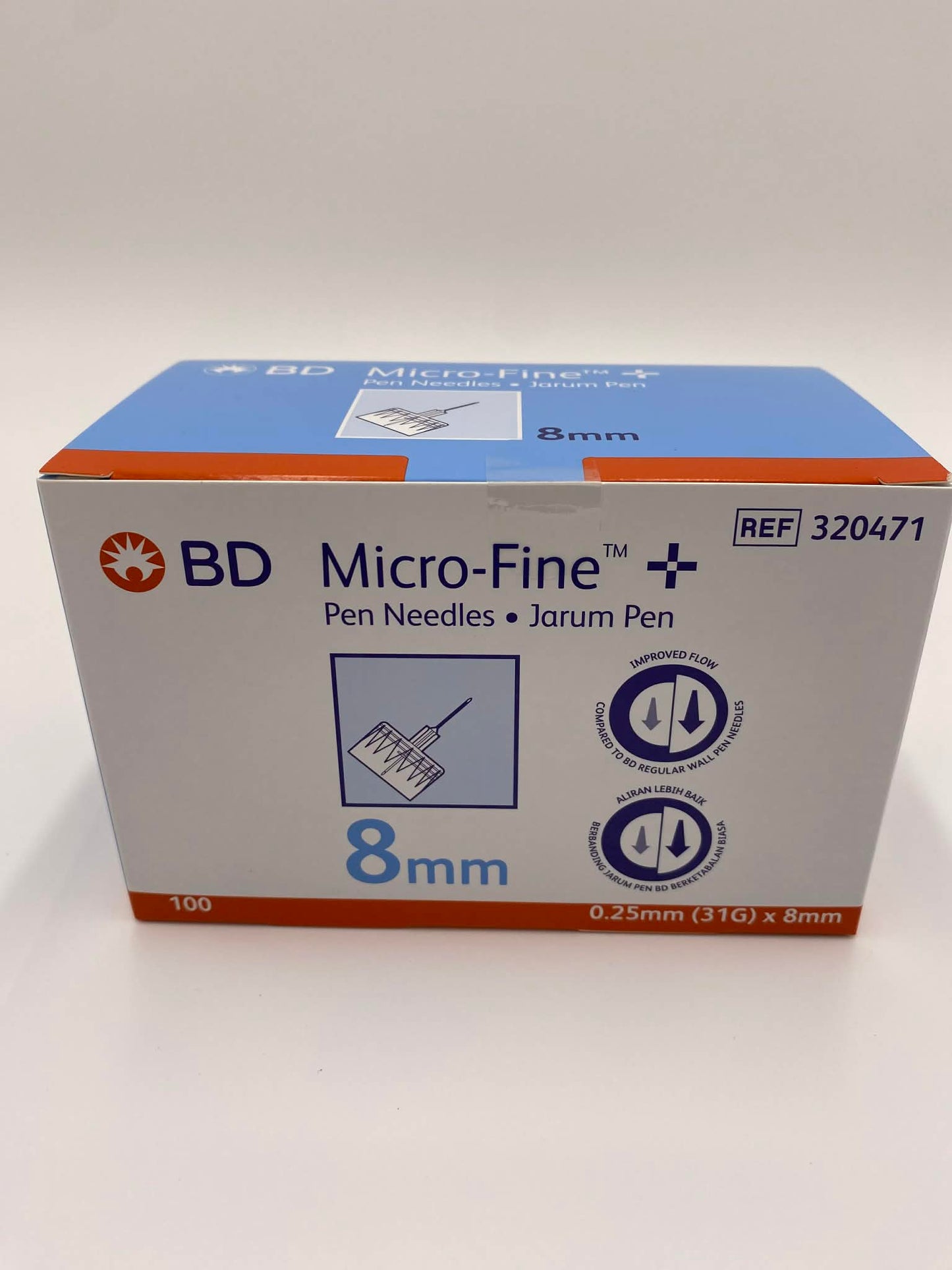 BD Micro-Fine Insulin Pen Needle 31G x 8mm 320471 