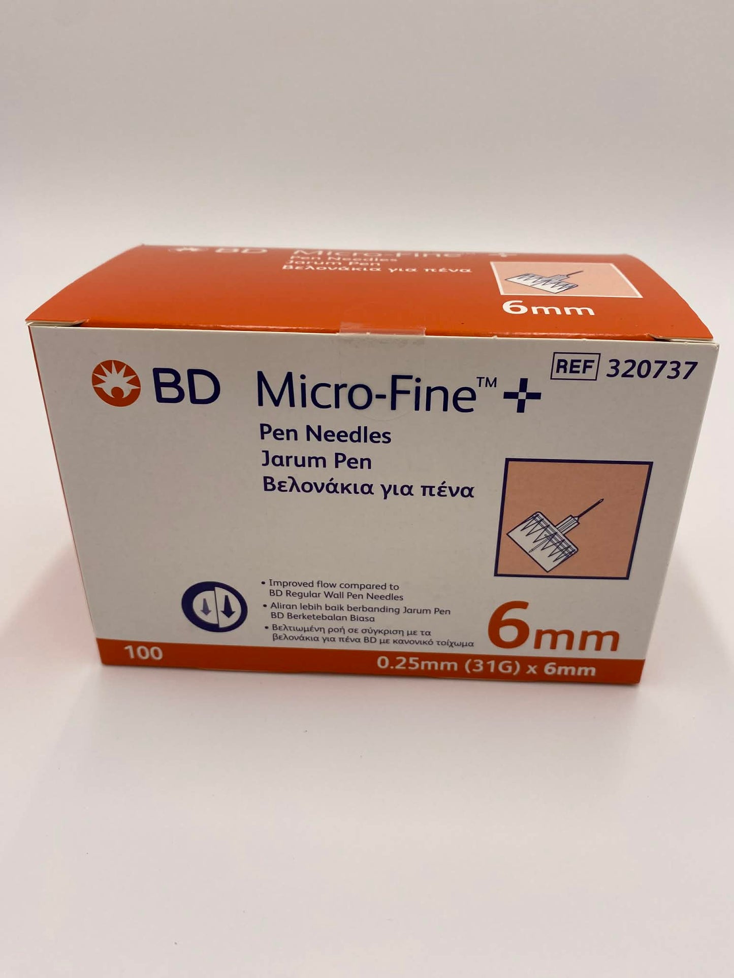 BD Micro-Fine Insulin Pen Needle 31G x 6mm 320737