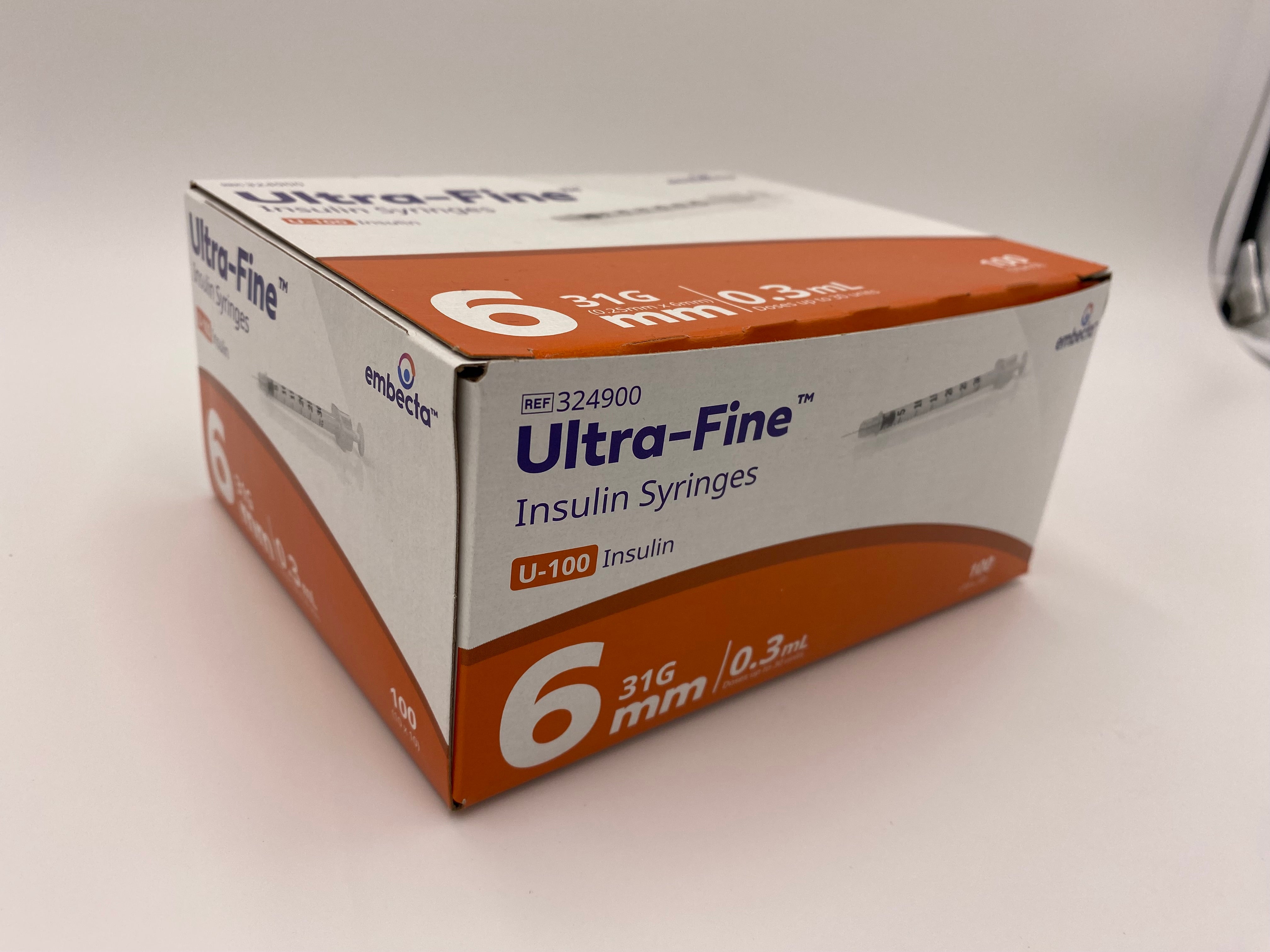 BD - Embecta Ultra-Fine Insulin Syringe 0.3ml. 05ml and 1ml Pack of 100