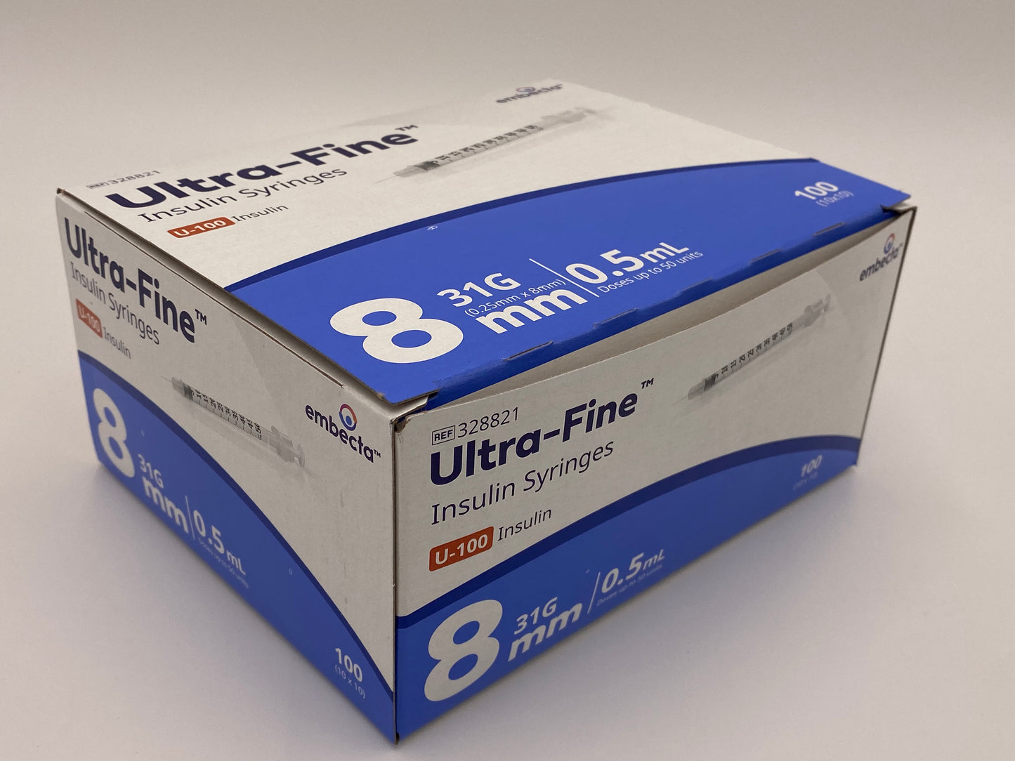 BD - Embecta Ultra-Fine Insulin Syringe 0.3ml, 0.5ml and 1ml Pack 100