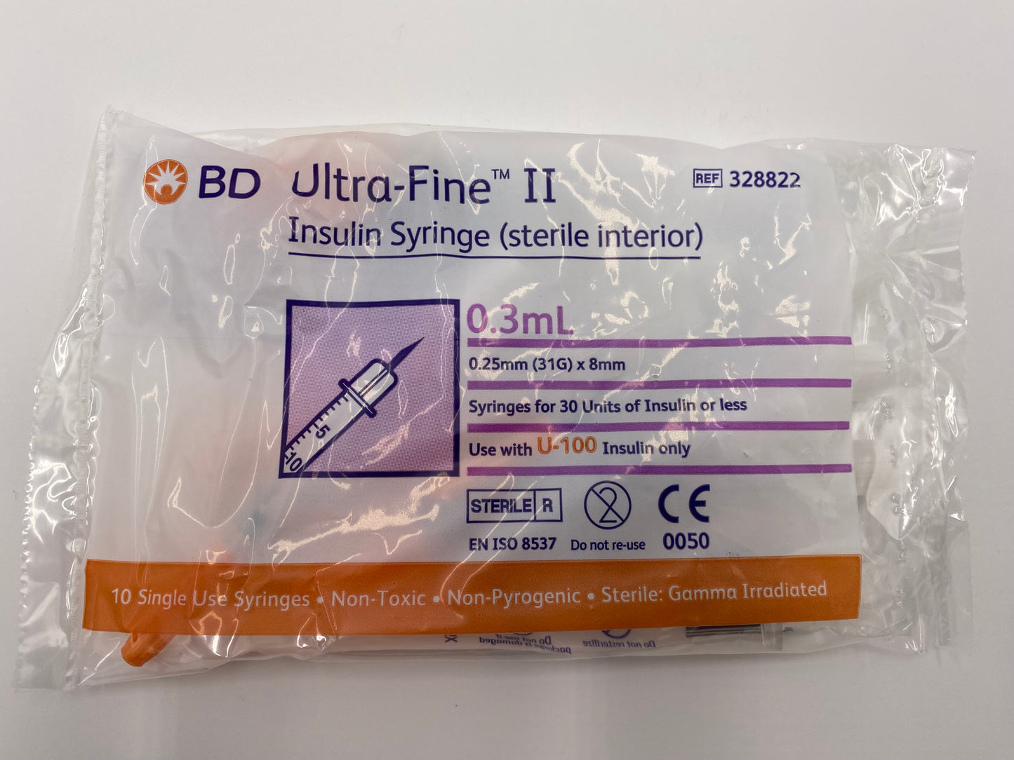 BD - Embecta Ultra-Fine Insulin Syringe 0.3ml, 0.5ml and 1ml Pack of 10