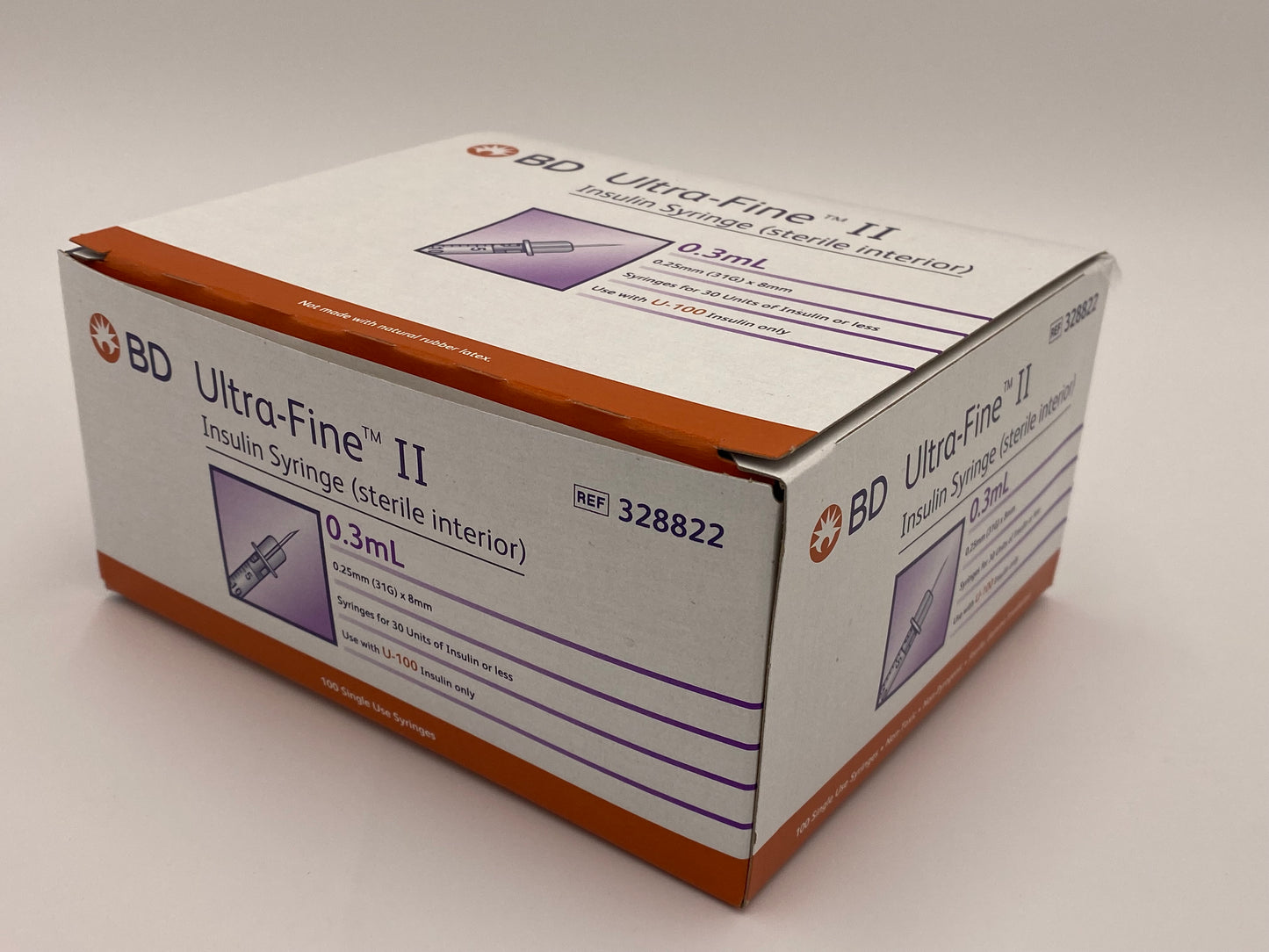 BD - Embecta Ultra-Fine Insulin Syringe 0.3ml, 0.5ml and 1ml Pack 100