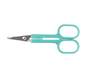 Plastic Handle Suture Scissors 11.5cm - Sharp/Blunt Aqua, Sterile (Quantity: Each)