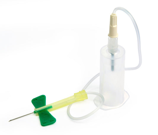 BD Vacutainer® Safety-Lok™ Blood Collection Set 21G X 3/4" with 12 in. tubing and pre-attached holder. Pack of 25