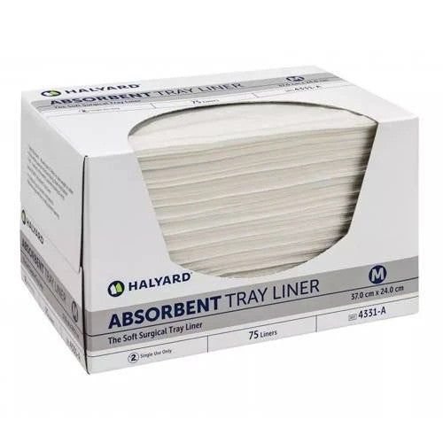 Halyard Absorbent Low Lint Tray Liners All Sizes