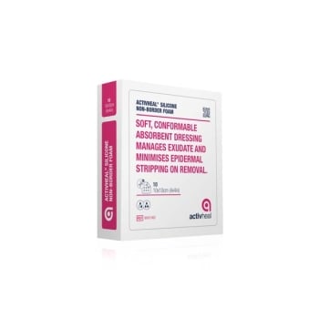 ActivHeal® Silicone Foam No Border (Size: 5 x 5cm, 7.5 x 7.5cm, 10 x 10cm, 15 x 15cm, 10 x 20cm, 20 x 20cm) ADM9001548