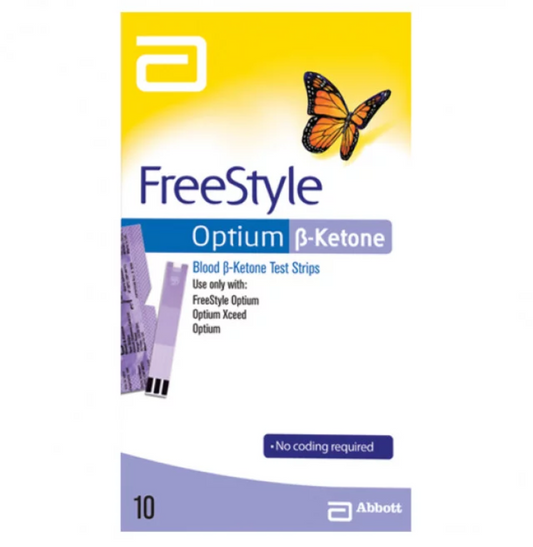 Abbott Freestyle Optium Ketone Test Strips 1 Pack X 10 strips