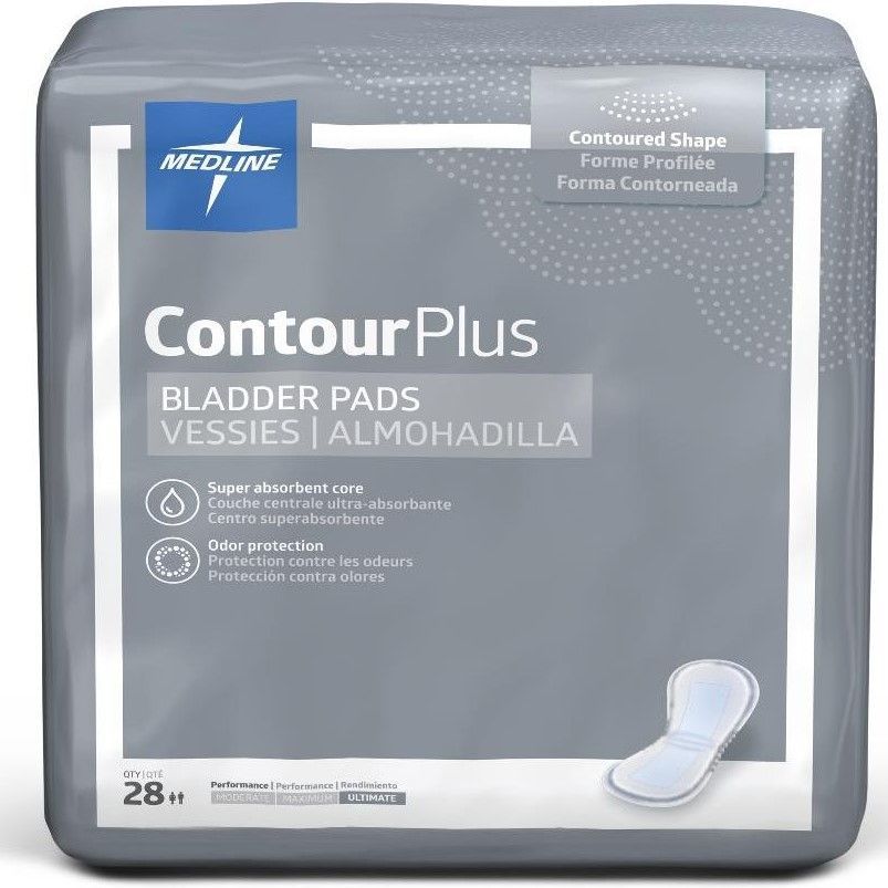 Medline Bladder Control Pads Contour Plus - All Sizes