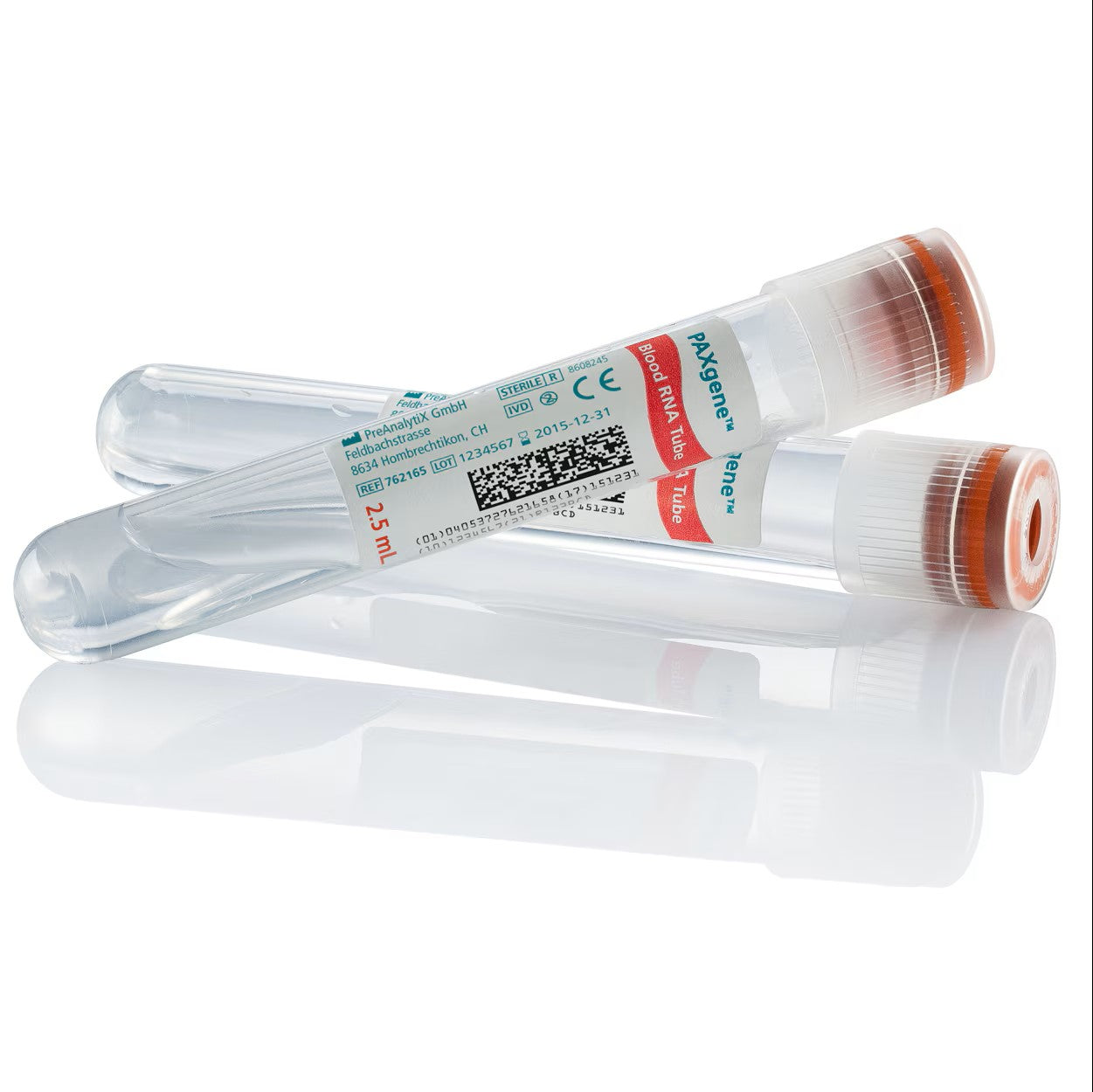 PAXgene Blood RNA Tubes 16 X 100mm 2.5ml Clear. Pack of 100