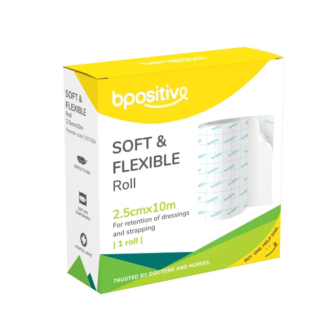 bpositive Soft & Flexible Fixation Roll (Size: 2.5cm x 10m) BP010715BA