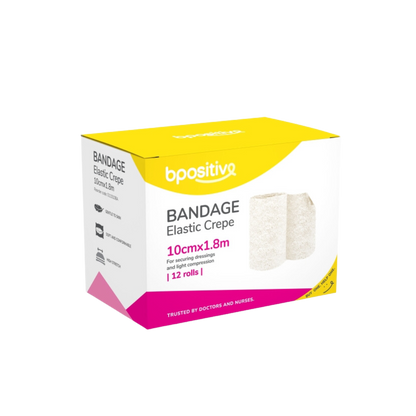 bpositive Crepe Elastic Bandage (Size: 10cm x 1.8m) BP011010BA