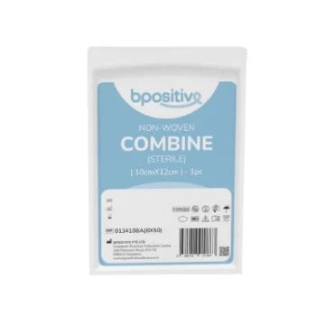 bpositive Sterile Non-Woven Combine Dressing (Size: 10cm x 12cm) BP013410BA