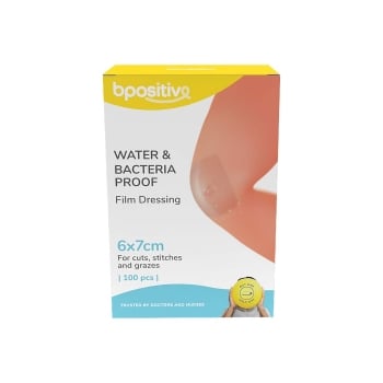 bpositive Waterproof Film Dressing (Size: 6cm x 7cm) BP020406BA