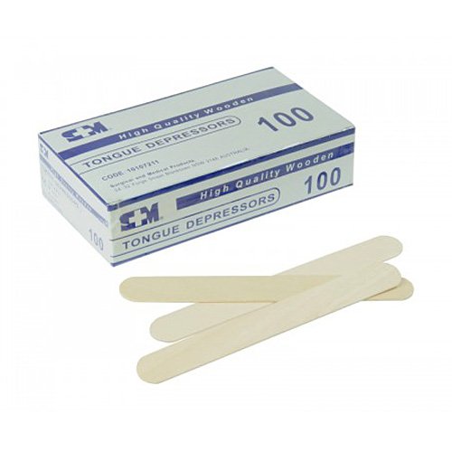 Bodichek Tongue Depressors-Hospital and Medical. Pack of 100