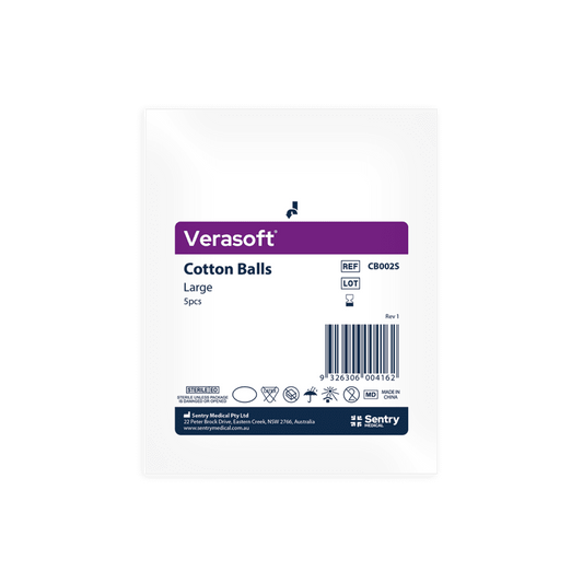 Verasoft Cotton Balls Large Sterile (5pcs) Pack of 50