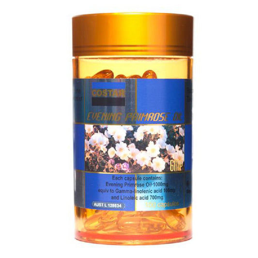 Costar Evening Primrose Oil 1000mg (Pack of 100 and 200 Caps)