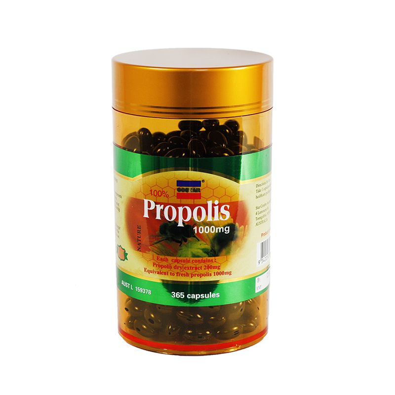 Costar Propolis 1000mg (Pack of 200 and 365 Caps)