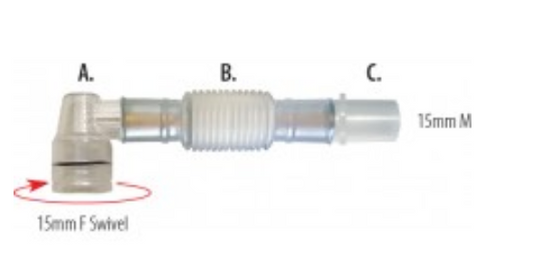 Catheter Mount, Swivel Elbow 15F & Adaptor 15M-Disposable(Each &Pack of 50)